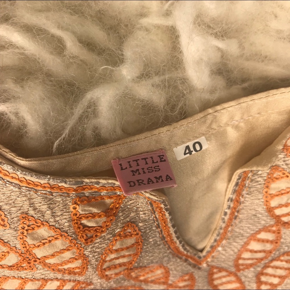 {Vintage} Little Ms Drama Embroid.  Shift Dress - Picture 5 of 6